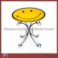 Acrylic lovely furniture table with a smiling face